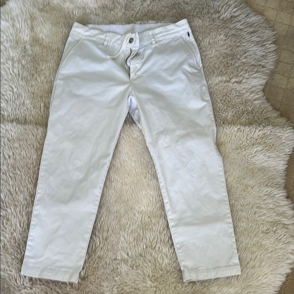 Men's Simple Off White Pants